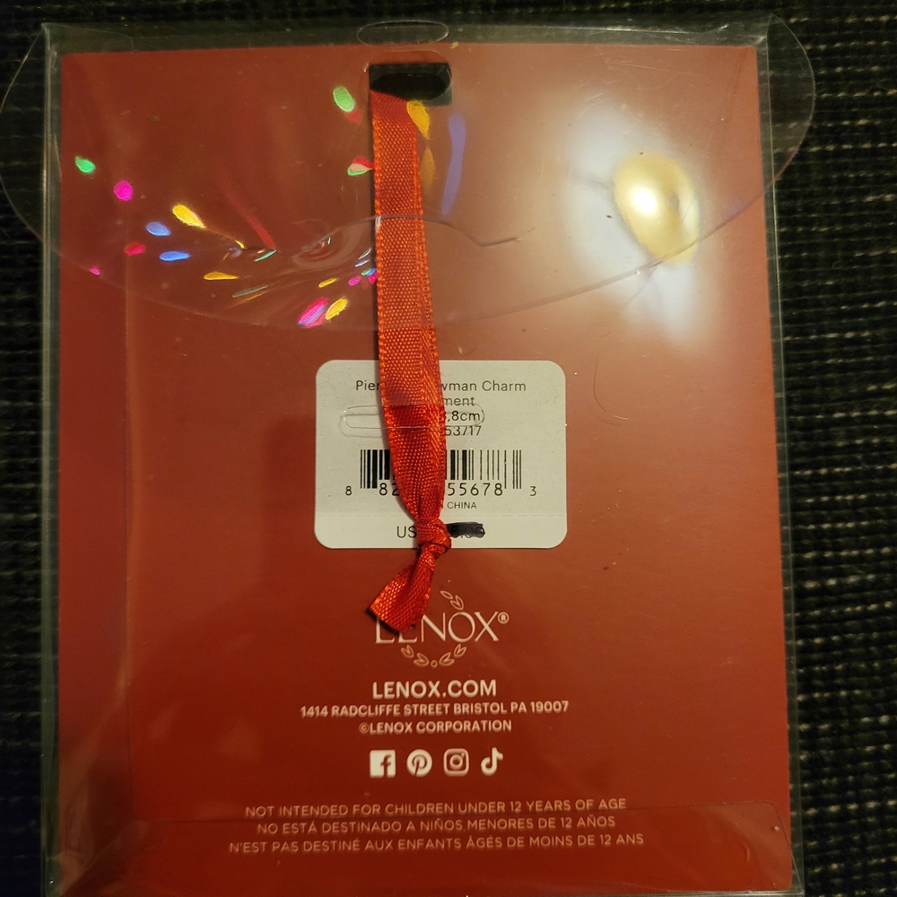 Lenox Snowman Ornament - Picture 2 of 5